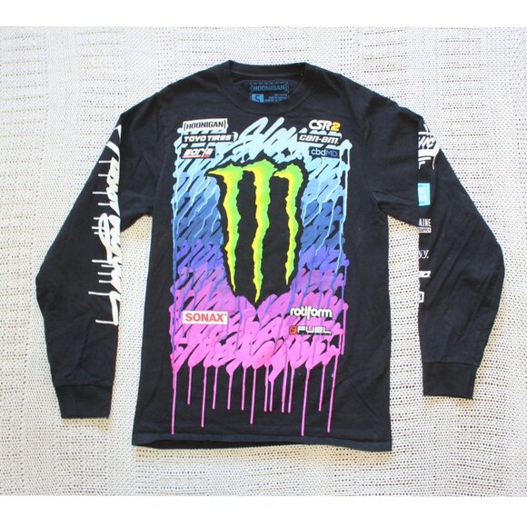 Rare Monster Hoonigan t shirt Small Limited Edition Ken Block Tire Slayer Race - Picture 5 of 10